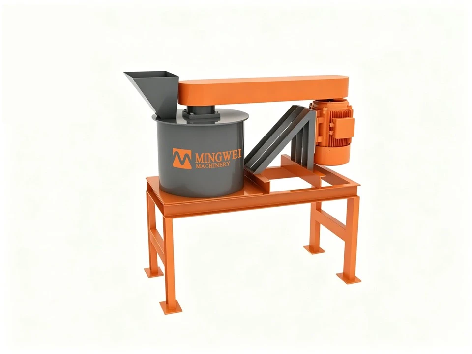 Concasor cu ax vertical